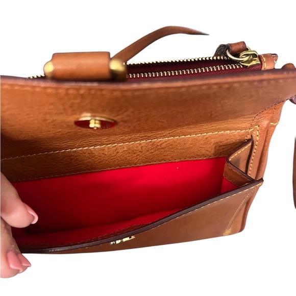 Dooney & Bourke Tan Leather Crossbody Bag - Picture 2 of 7